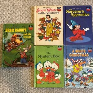 Lot of Disney books and ornament